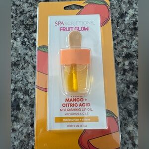 New in package-SpaScriptions fruit glow nourishing lip oil, mango & citric acid